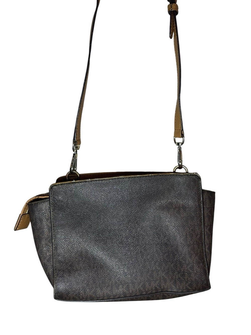 Michael Kors Selma small Messenger Crossbody Bag in brown logo-print design​ - Picture 8 of 14